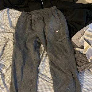 Gray Nike Cargo Joggers Pants Size L
